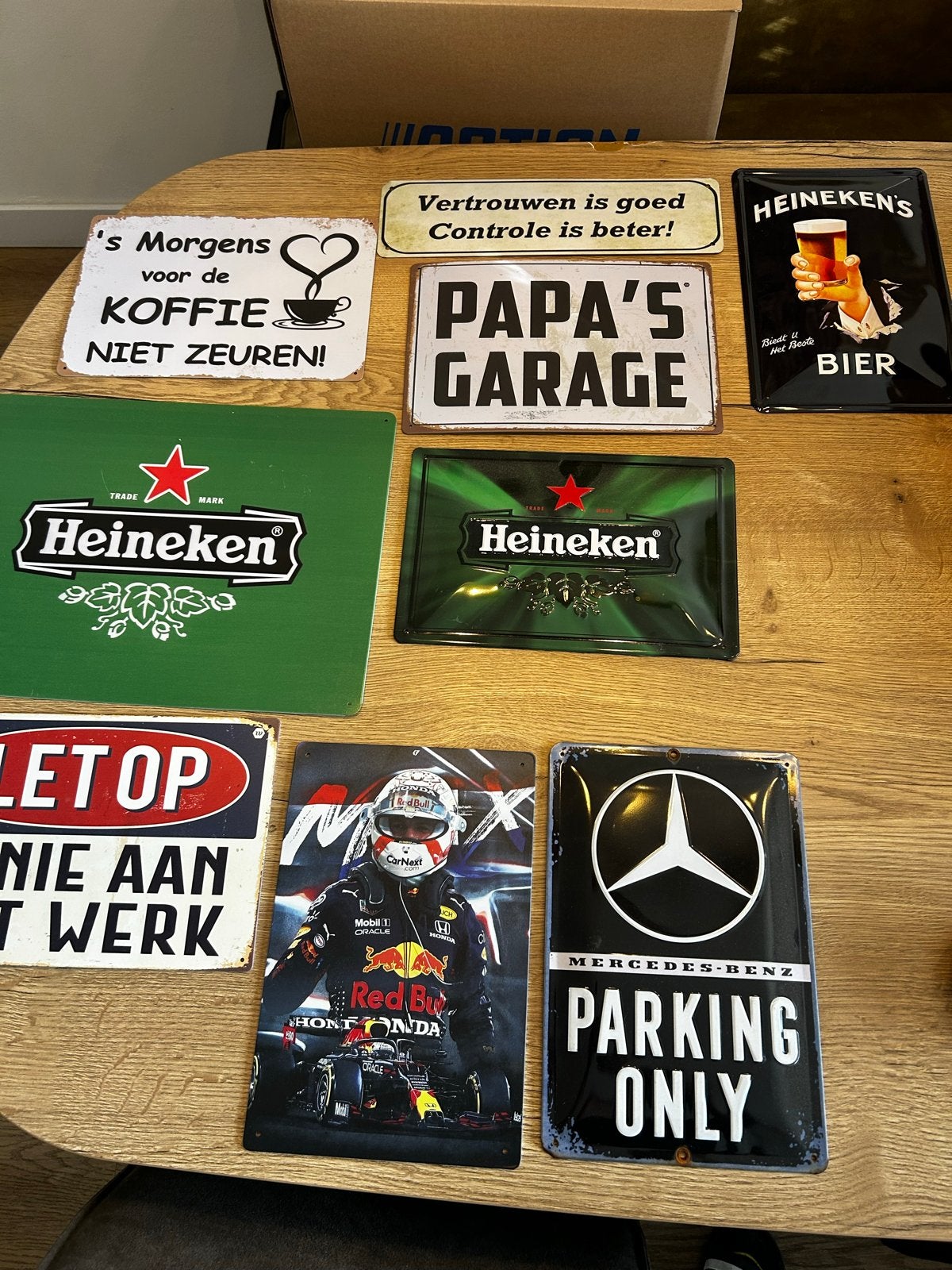 Diverse Reclameborden en Decoratieve Platen, Ophalen of Verzenden, Gebruikt, Reclamebord