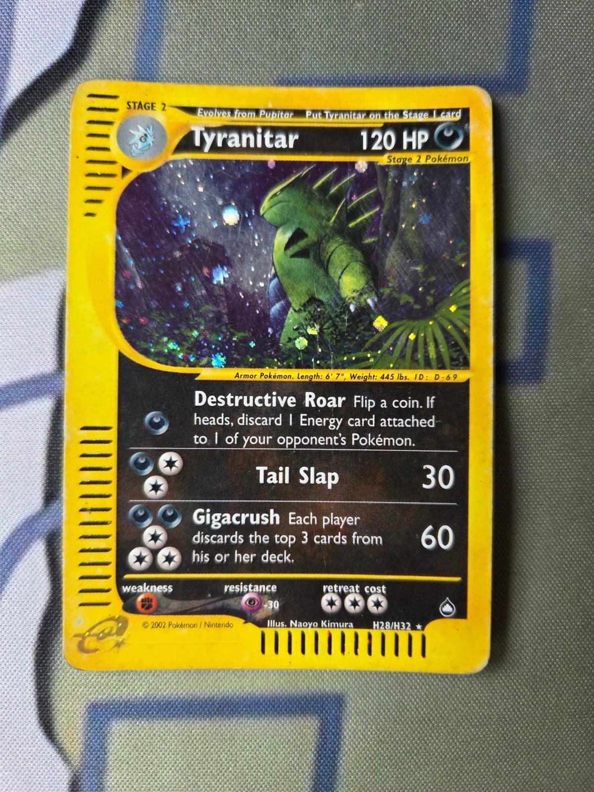 Tyranitar holo (AQ H28)
Aquapolis -, Ophalen of Verzenden