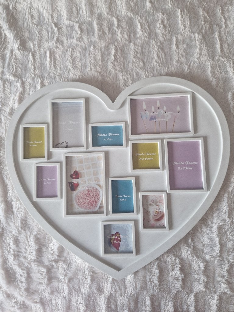 Fotolijst in hartvorm voor 11 foto's, 48 cm, Nieuw, Ophalen of Verzenden, Fotolijst