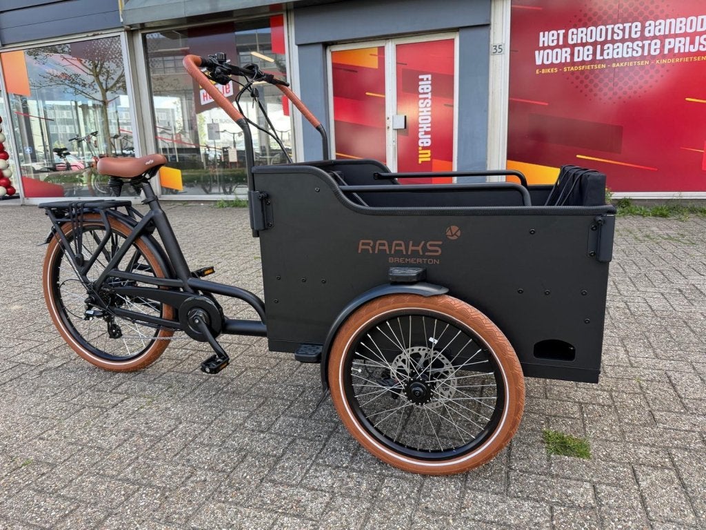 Fietshokje Hoofddorp: Raaks Bremerton e-bakfiets NIEUW, 4 kinderen of meer, Niet ingevuld, Nieuw, Ophalen of Verzenden