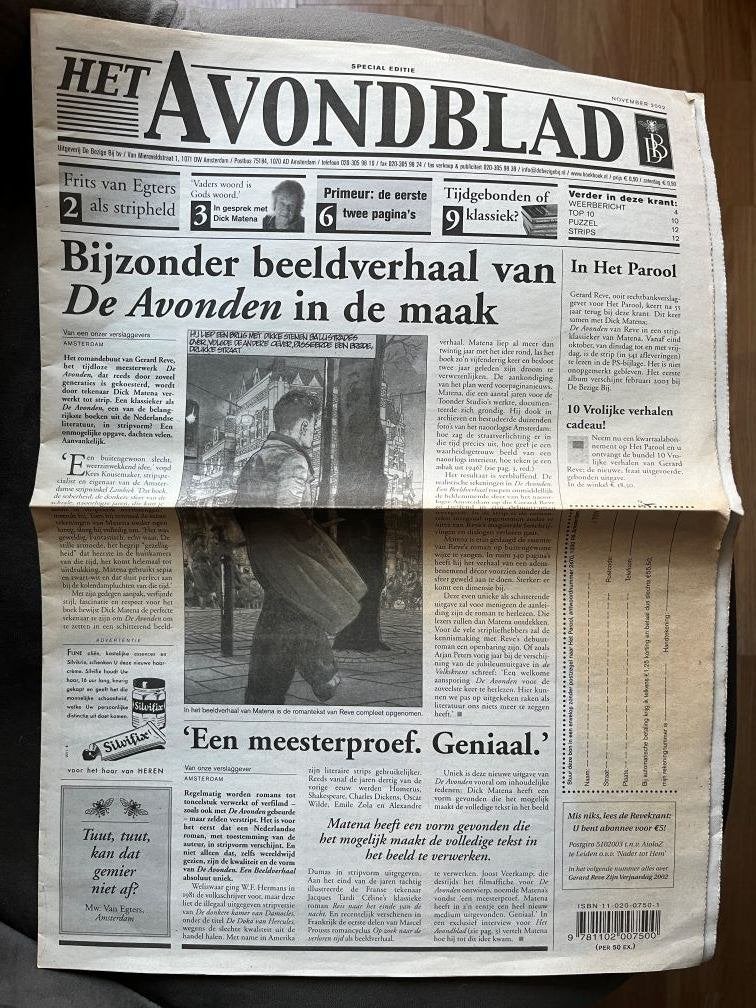 Het Avondblad Special Editie - De Avonden in de maak, Ophalen of Verzenden, Gelezen, Krant