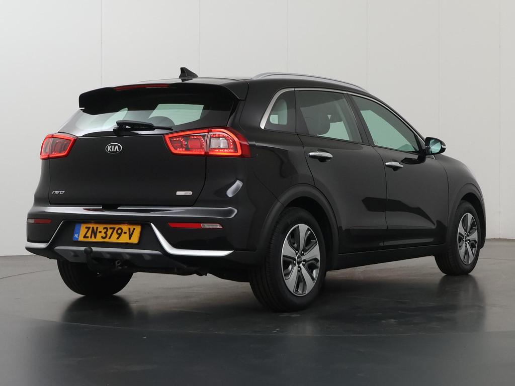 Kia Niro 1.6 GDi Hybrid DynamicLine | Trekhaak | Navigatiesy, Auto's, Kia, Gebruikt, Euro 6, 2 kWh, Leder en Stof