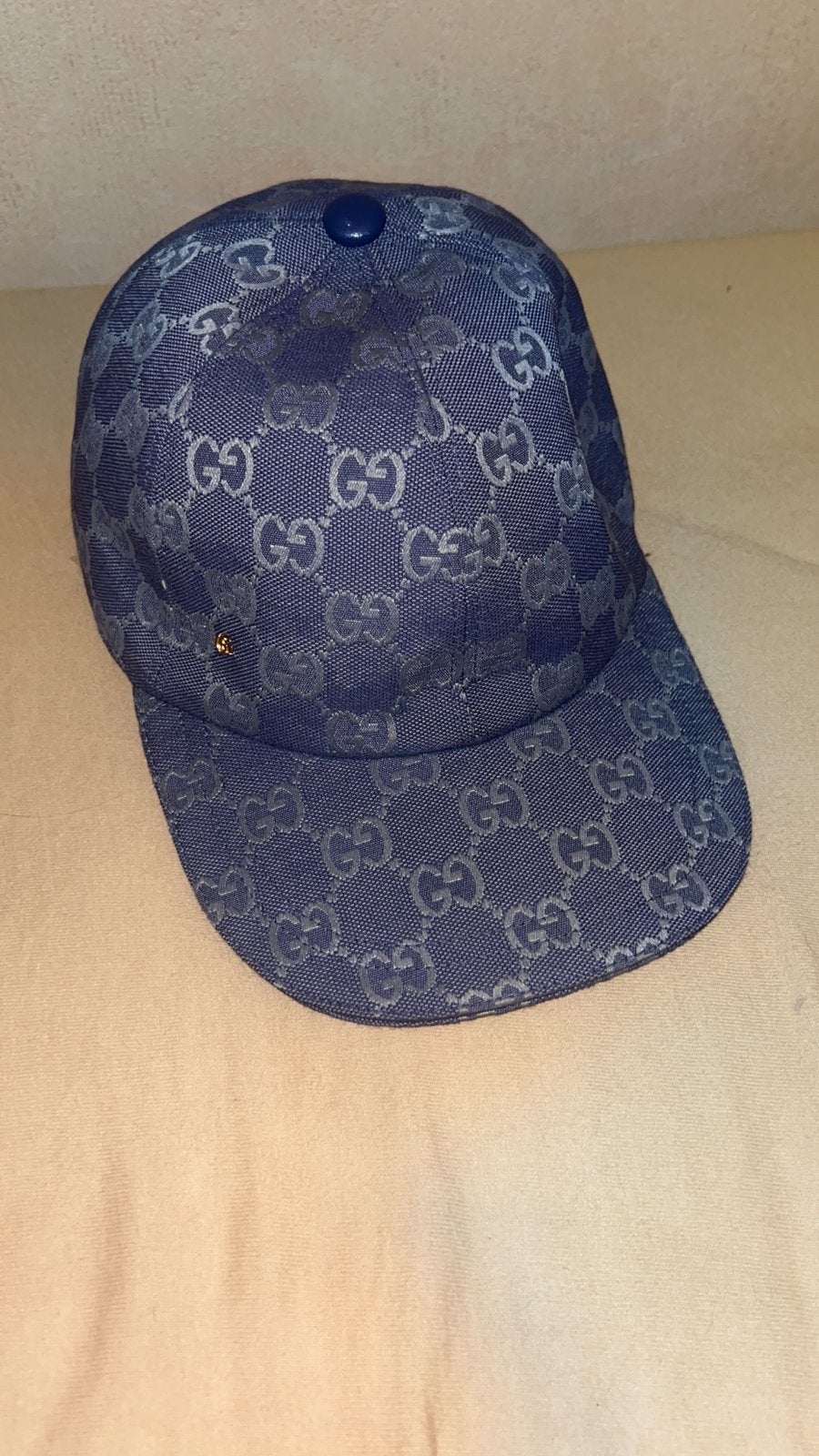 Blauwe gg cap, Ophalen of Verzenden, Zo goed als nieuw