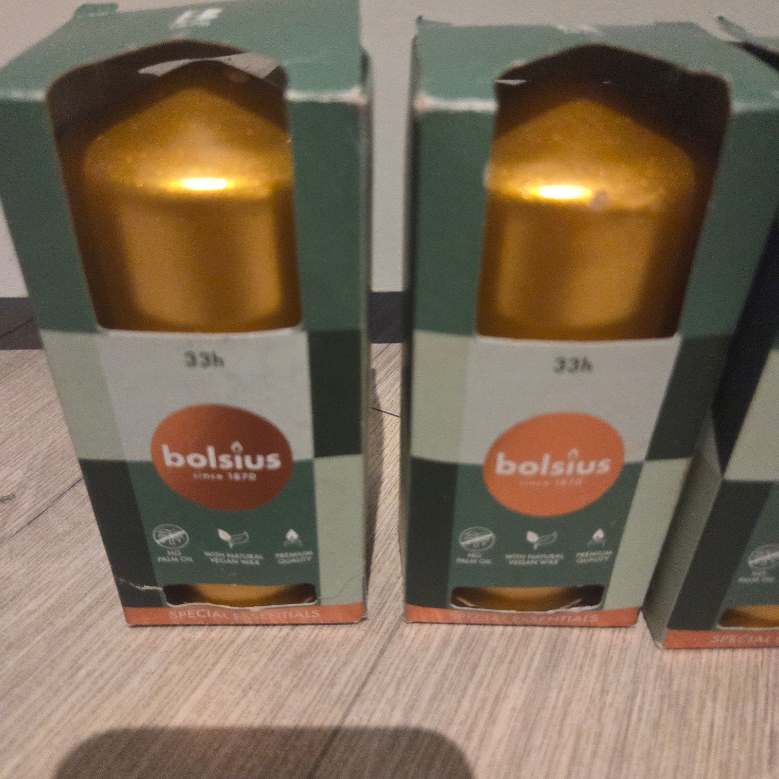 Bolsius Gouden Kaarsen - 33 uur brandtijd (10  stuks), Ophalen, Overig, Kaars, Goud