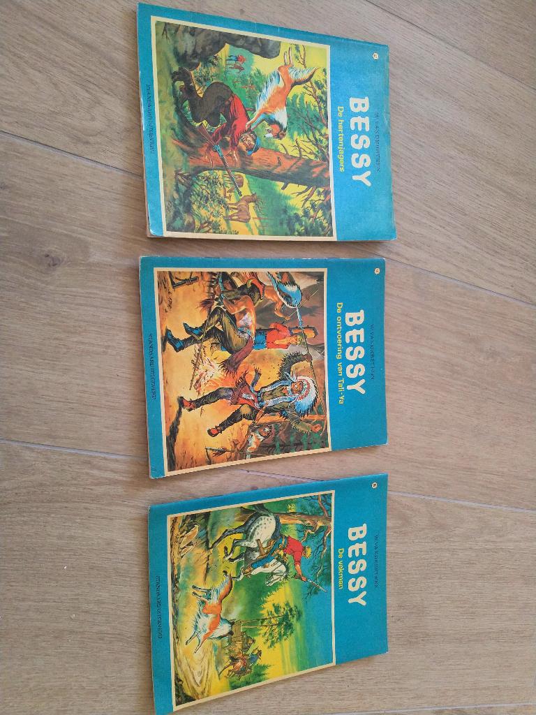 3 oude bessy stripboeken van Willy van der Steen, Meerdere stripboeken, Ophalen of Verzenden, Gelezen, Willy Vandersteen / Paul Geerts