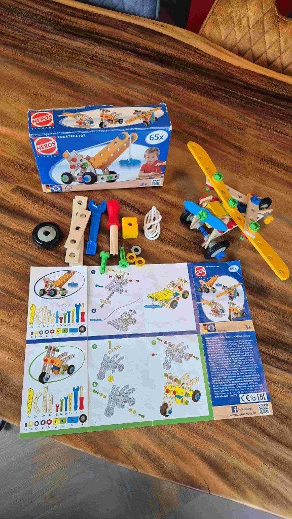 Constructor Hero Bouwdoos - Houten Speelgoed zelf te bouwen, Ophalen of Verzenden, Gebruikt, Knutselen