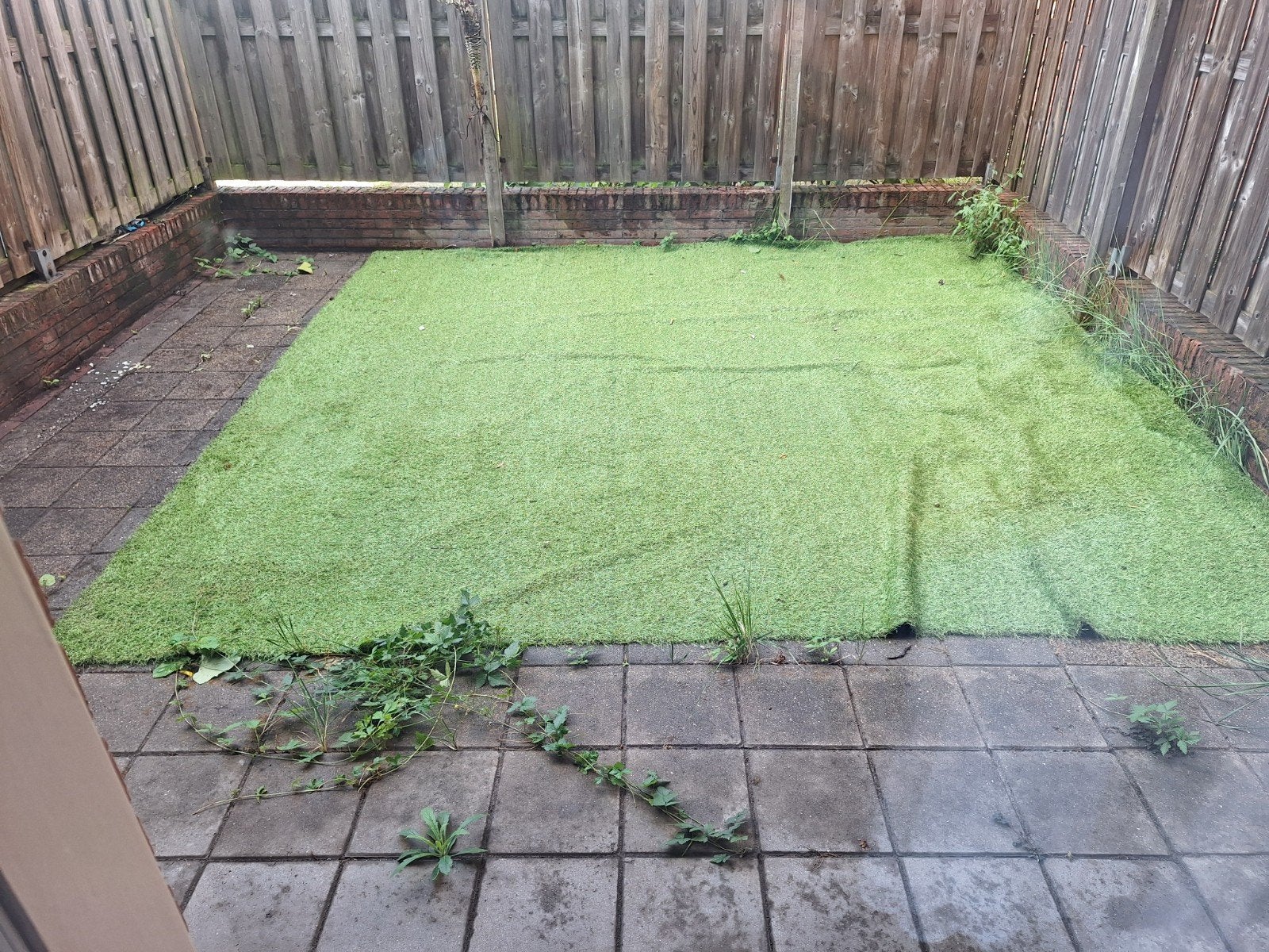 Kunstgras 400x400 cm, Ophalen of Verzenden, Gebruikt, 20 m² of meer, Kunstgras