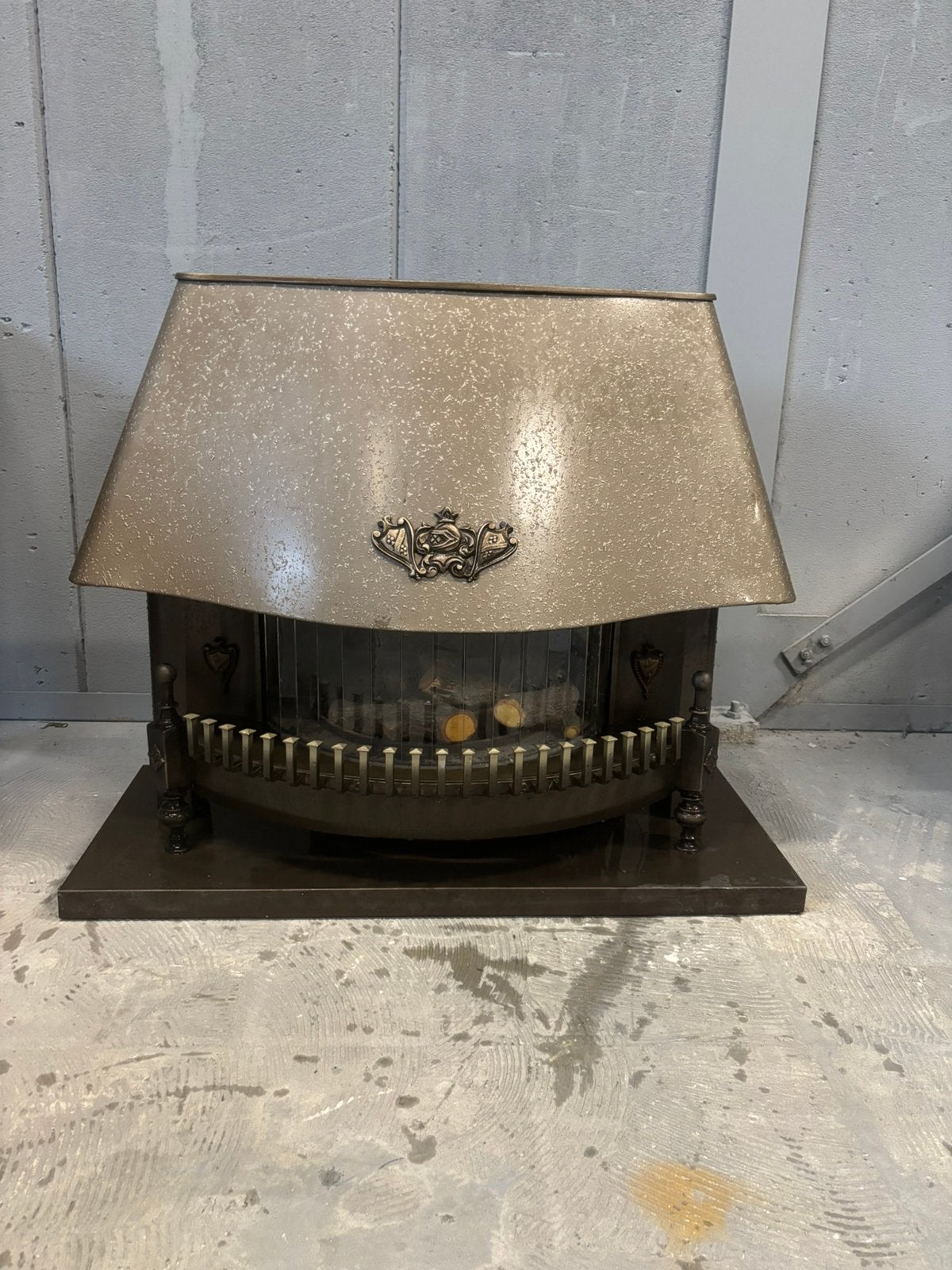 Vintage klassieke open haard – sfeervolle haard, Ophalen, Zo goed als nieuw, Vrijstaande haard, Houthaard