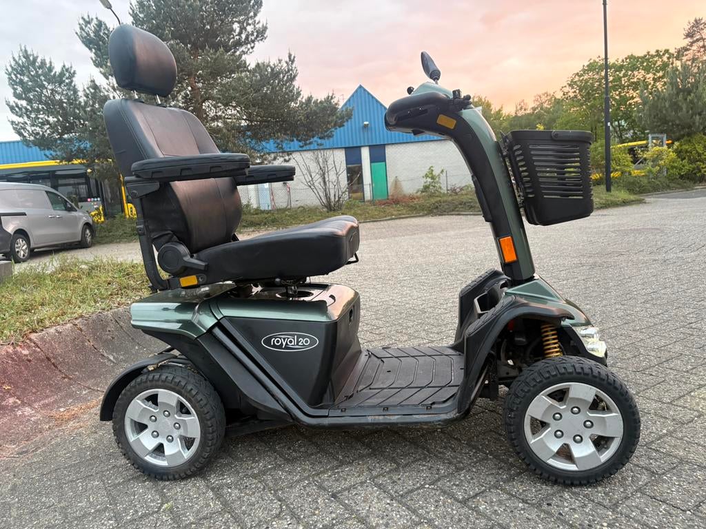Scootmobiel Pride Royal 20kmpu - Green edition, Diversen, Pride, Ophalen of Verzenden, Zo goed als nieuw, 16 km/u of meer