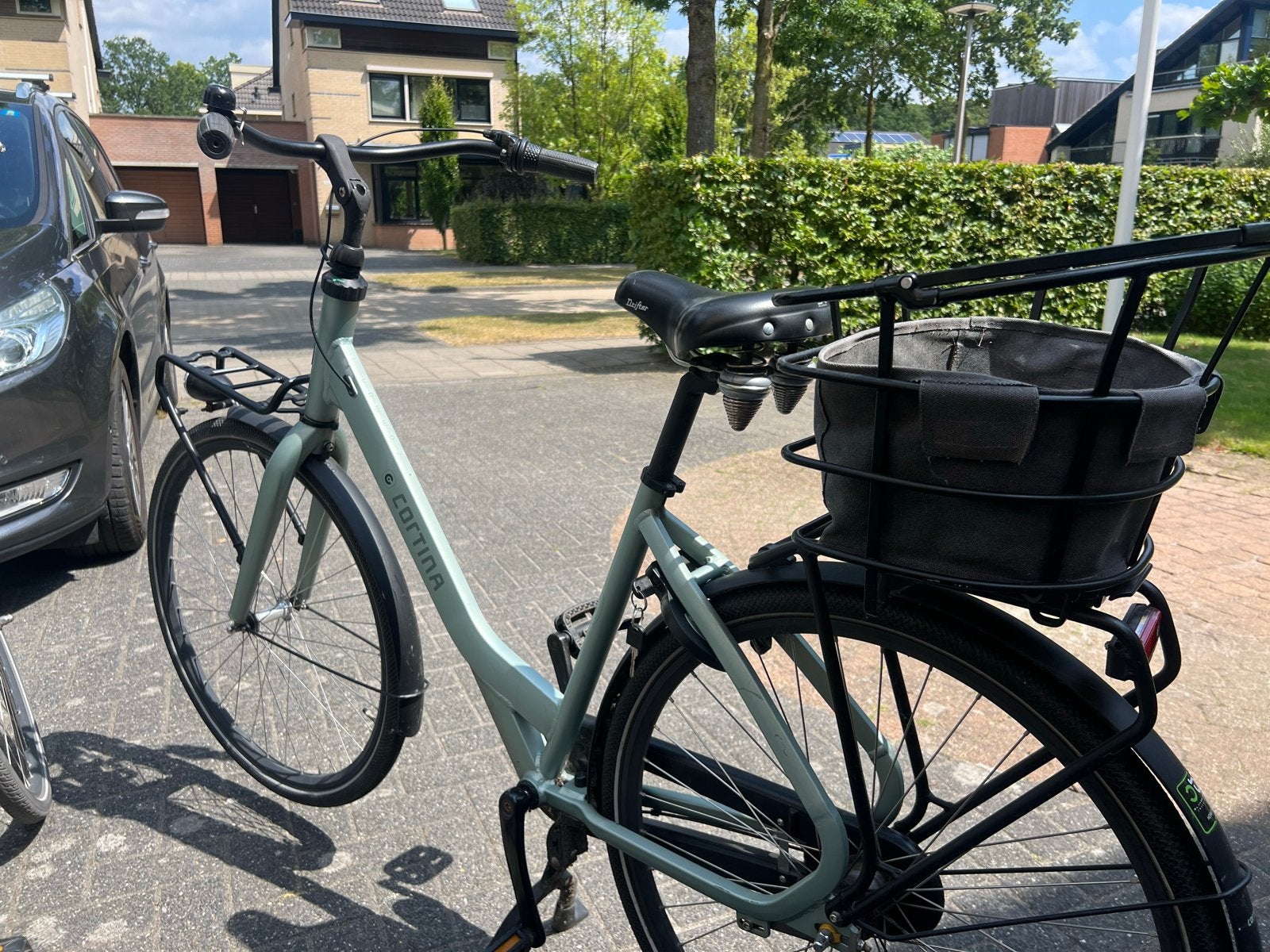 Cortina fiets met lage instap en mand, Terugtraprem, 50 tot 53 cm, Ophalen, Overige merken