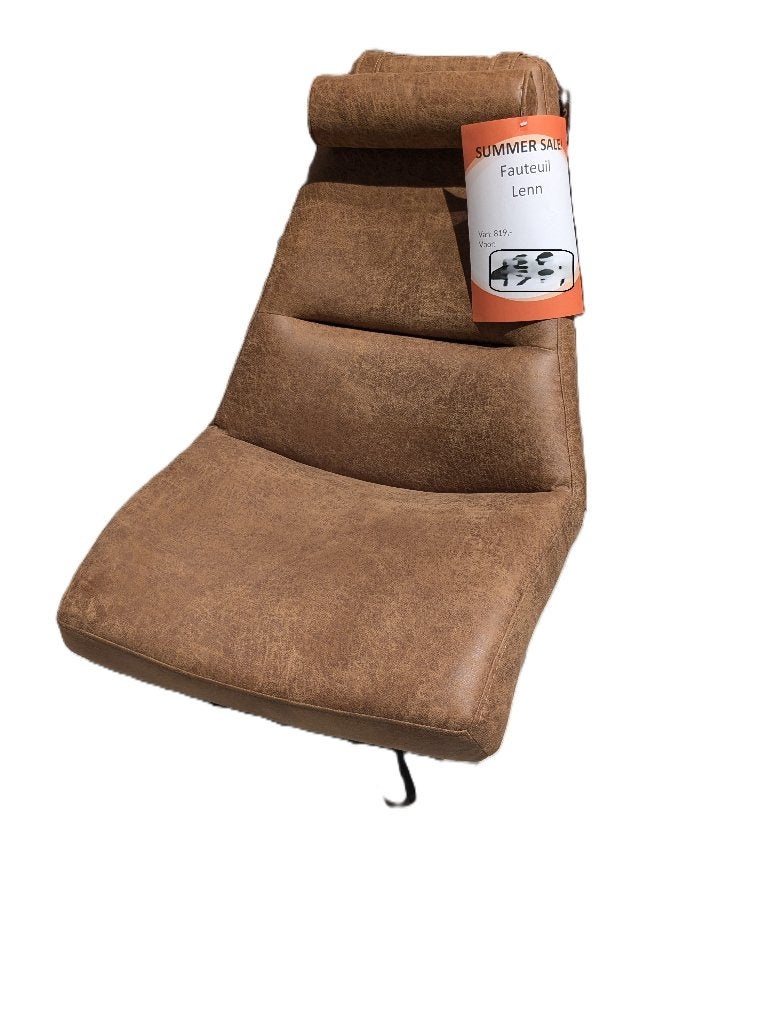 NIEUWE MICROLEDEREN FAUTEUIL VOOR SPOTPRIJS\, Ophalen, MODERN, Leer, Nieuw
