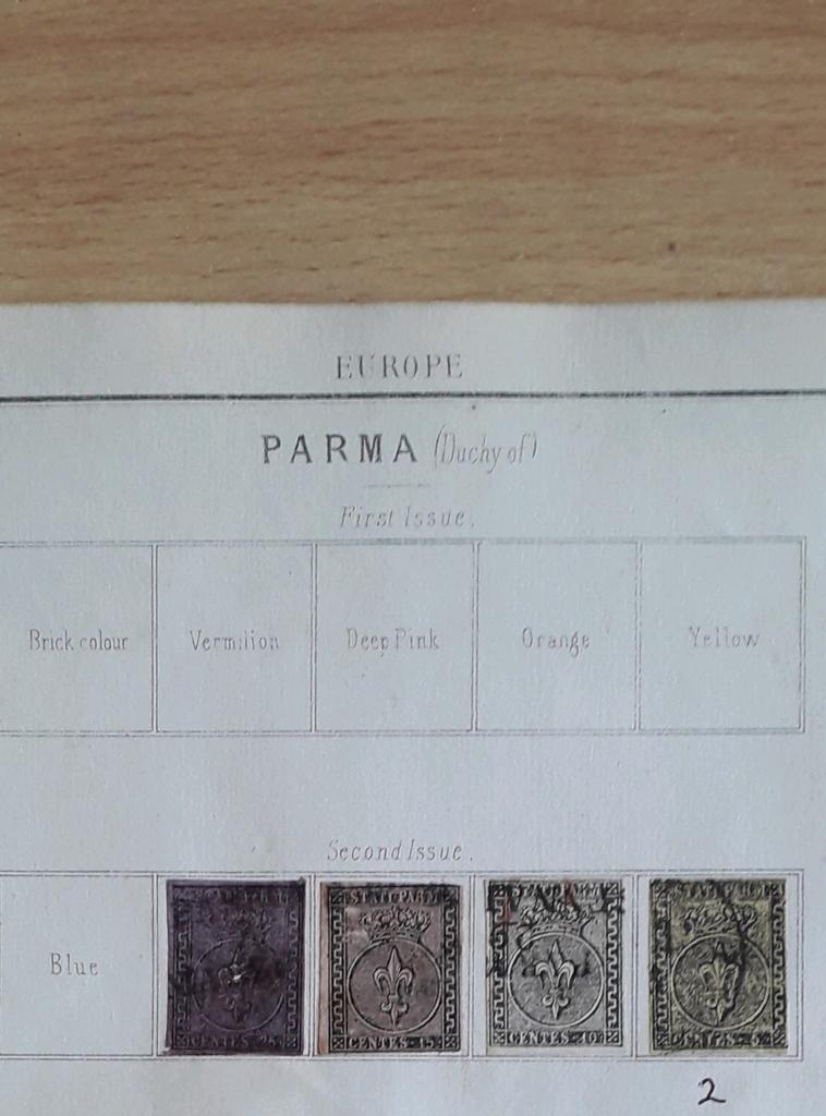 Parma 1853/55  Italië, Verzenden, Gestempeld