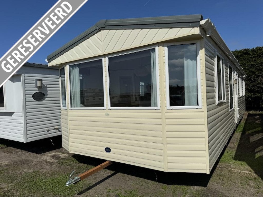 ABI winterhard chalet met 3 slk en CV zonder vaste meubels, Caravans en Kamperen, Tot en met 6