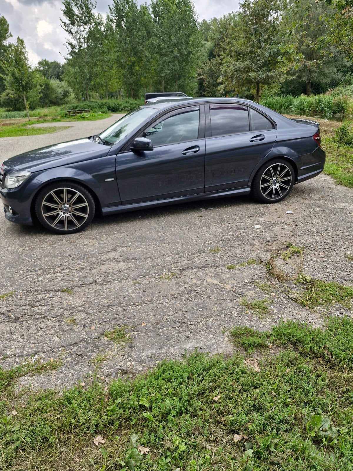 Mercedes-Benz C-Klasse 3.0 C280 Sedan AUT 2009 Grijs, Auto's, Automaat, Achterwielaandrijving, 1800 kg, Zwart