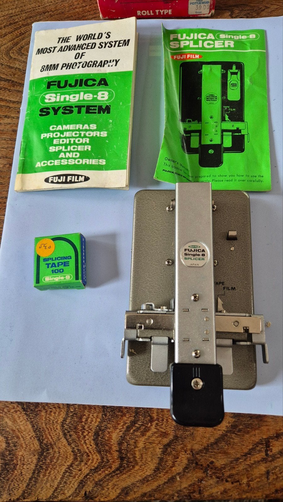 Fujica Single-8 Splicer met accessoires, Audio, Tv en Foto, Ophalen of Verzenden, Accessoire