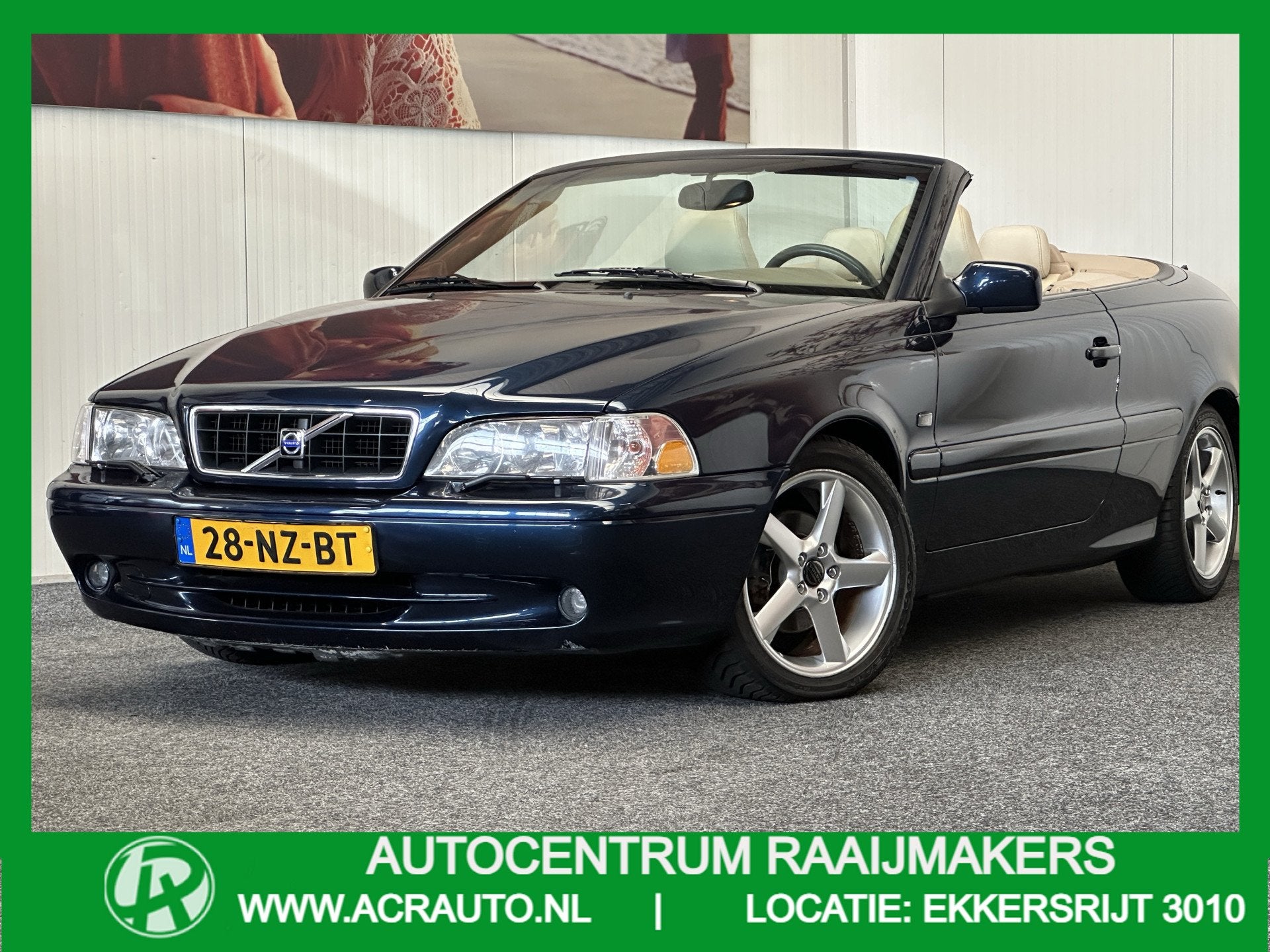 Volvo C70 CONVERTIBLE 2.0 T TOURER BLACK YOUNGTIMER ! CLIMAT, Auto's, C70, Gebruikt, Beige, 165 pk