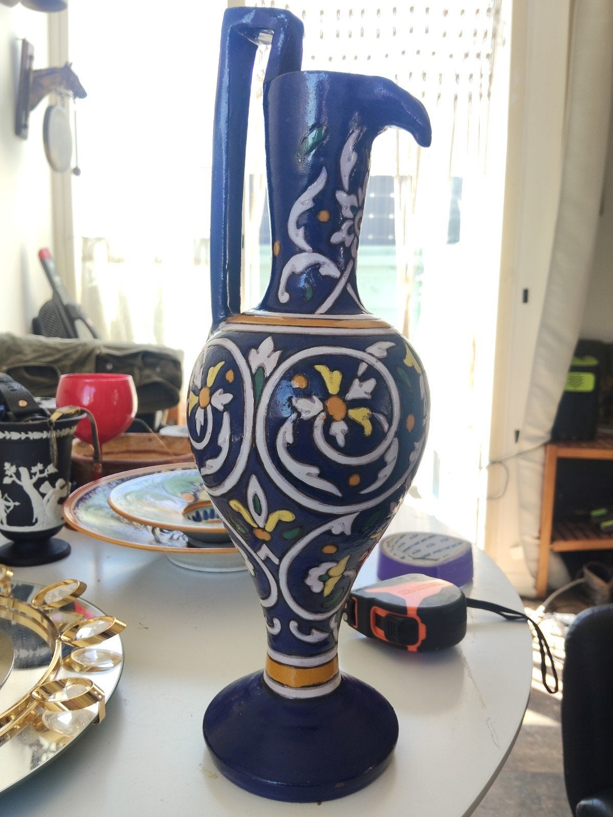 Decoratieve vaas/kruik in Marokkaanse stijl, 37,5 cm hoog, Ophalen of Verzenden