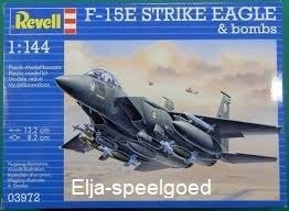 Modelbouw Revell 1:144 F-15 E Strike Eagle & Bombs 3972, 1:72 tot 1:144, Revell, Nieuw, Ophalen of Verzenden