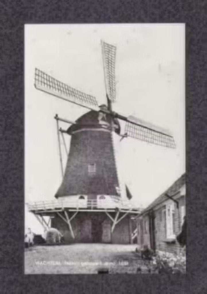 Wachtum Drenthe Molen., Verzamelen, Ophalen of Verzenden, 1960 tot 1980, Ongelopen, Drenthe