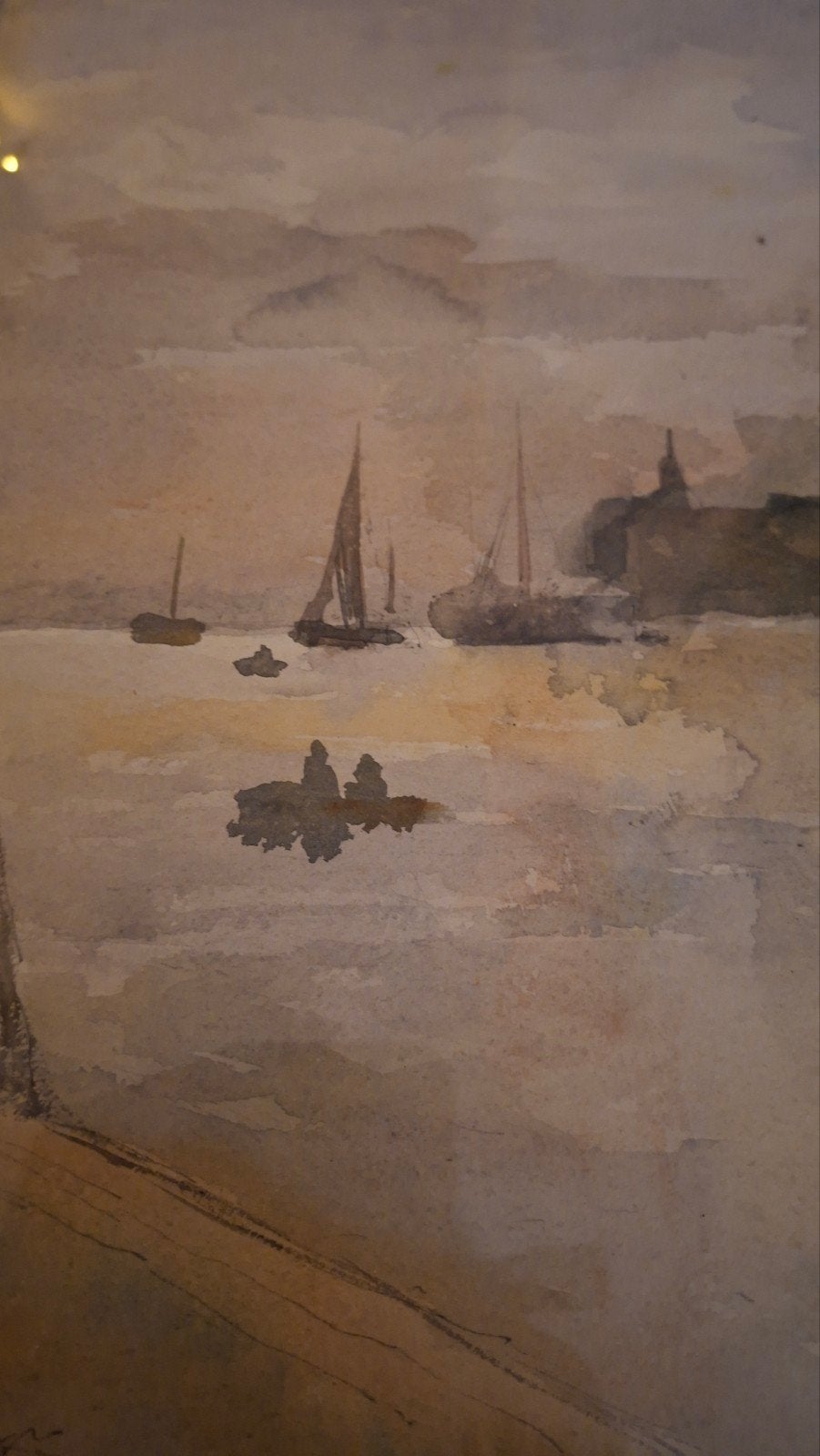 Aquarel, Antiek en Kunst, Kunst | Schilderijen | Klassiek, Ophalen