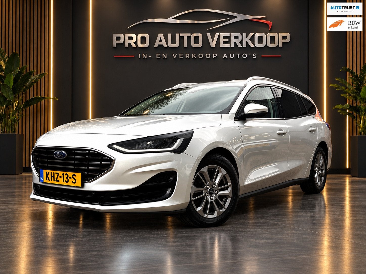 Ford Focus Wagon 1.0 EcoBoost Hybrid Titanium X Carplay-gr s, Dealer onderhouden, 1378 kg, Gebruikt, Euro 6