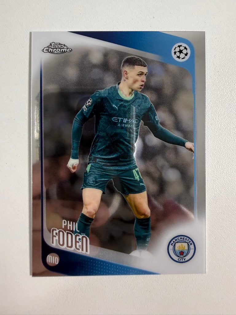 103 Phil Foden Topps Chrome 2025-26, Ophalen of Verzenden, Nieuw, Buitenlandse clubs, Poster, Plaatje of Sticker