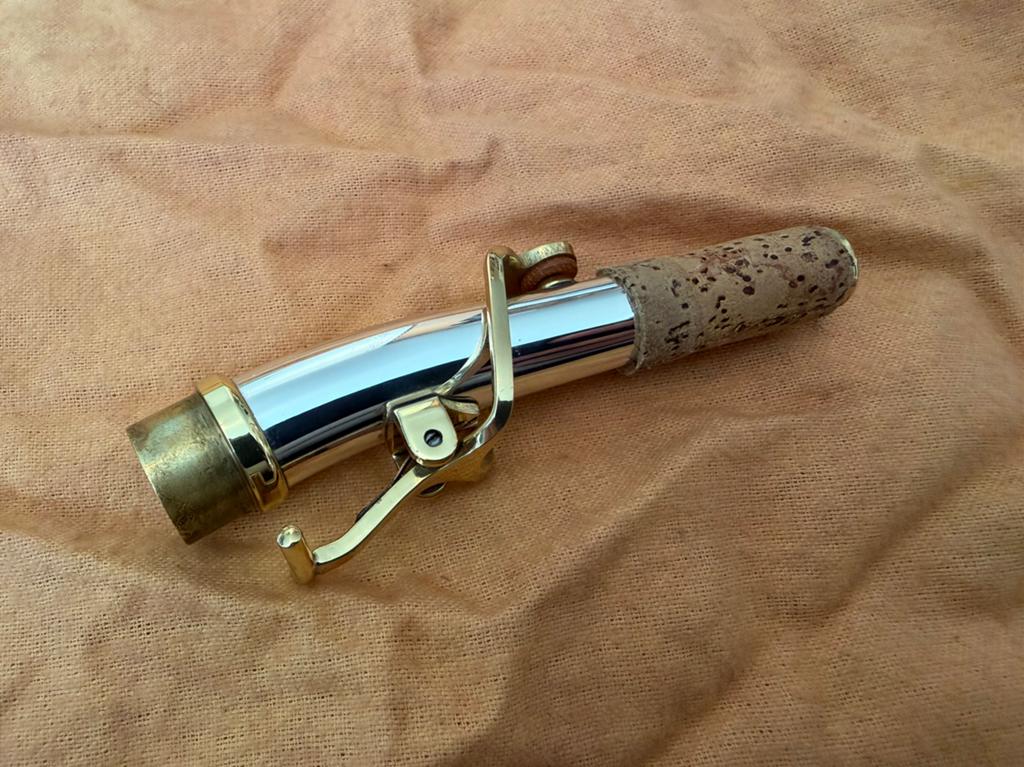 Yanagisawa hals sopraansaxofoon gebogen solid silver zgan, Ophalen of Verzenden, Zo goed als nieuw, Sopraan