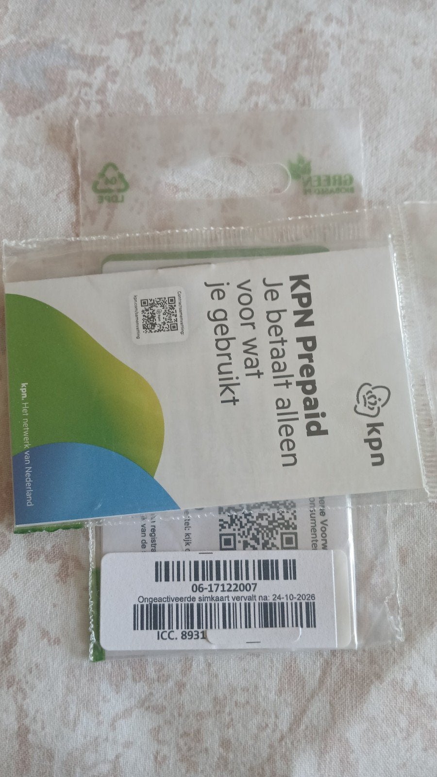 MOOI NUMMER KPN PREPAID 06- 17.12.2007 << Geboortedatum, Telecommunicatie, Prepaidkaarten en Simkaarten, Ophalen of Verzenden