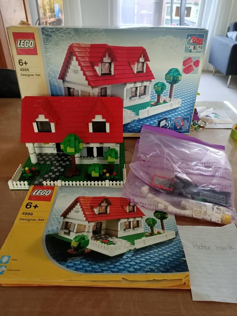 Lego set 4886 Designer Set met doos en handleiding, Kinderen en Baby's, Speelgoed | Duplo en Lego, Ophalen of Verzenden, Gebruikt