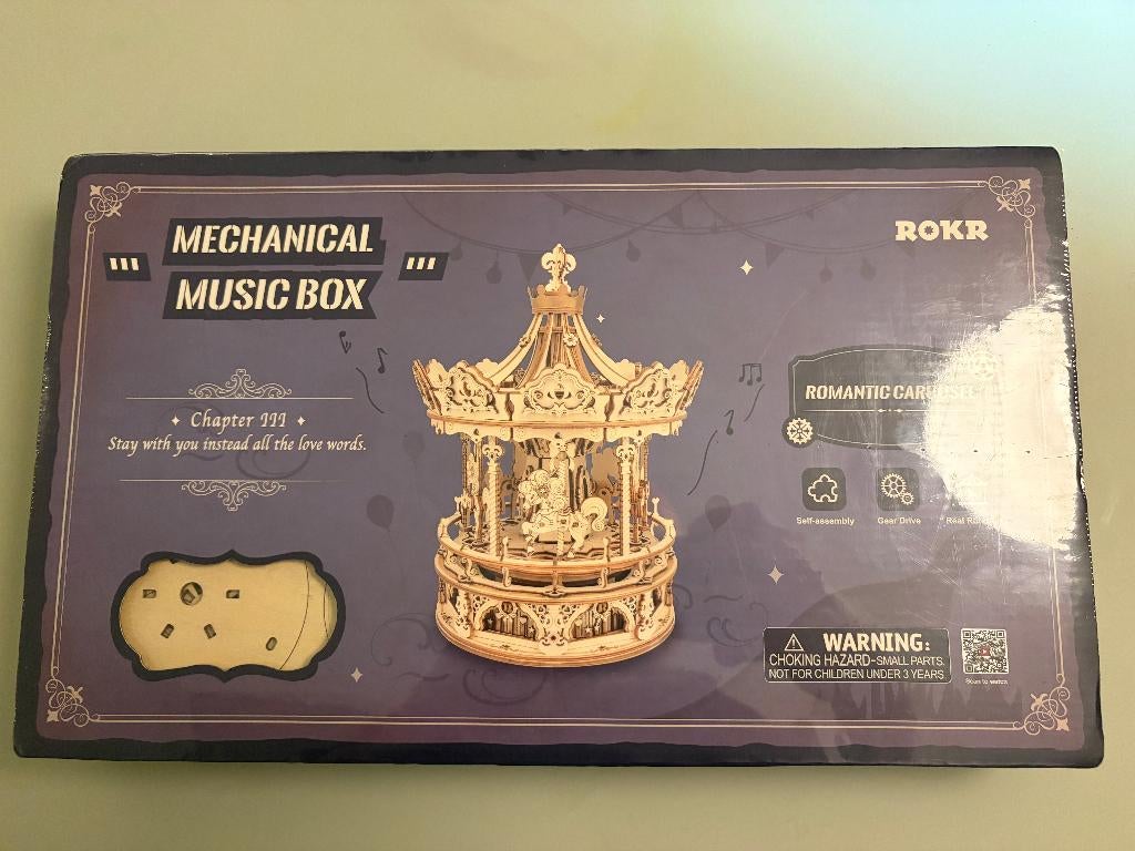 Robotime.: Romantic Carousel Muziekdoos, Ophalen of Verzenden, Nieuw, 1:144 of kleiner