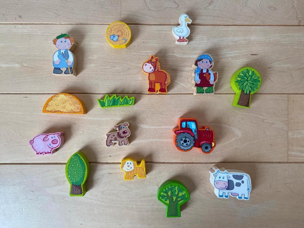 Haba houten boerderijdieren, Kinderen en Baby's, Speelgoed | Houten speelgoed, Ophalen of Verzenden, Gebruikt