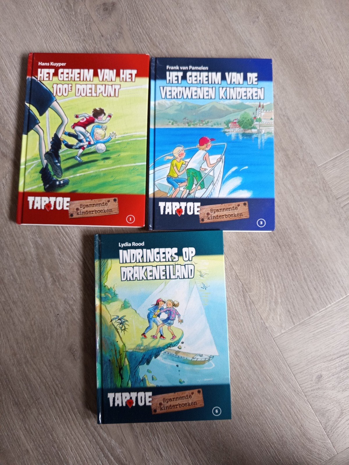 Taptoe spannende kinderboeken - 3 delen, Ophalen of Verzenden, Zo goed als nieuw, Hans Kuyper, Frank van Pamelen, Lydia Rood, Fictie algemeen