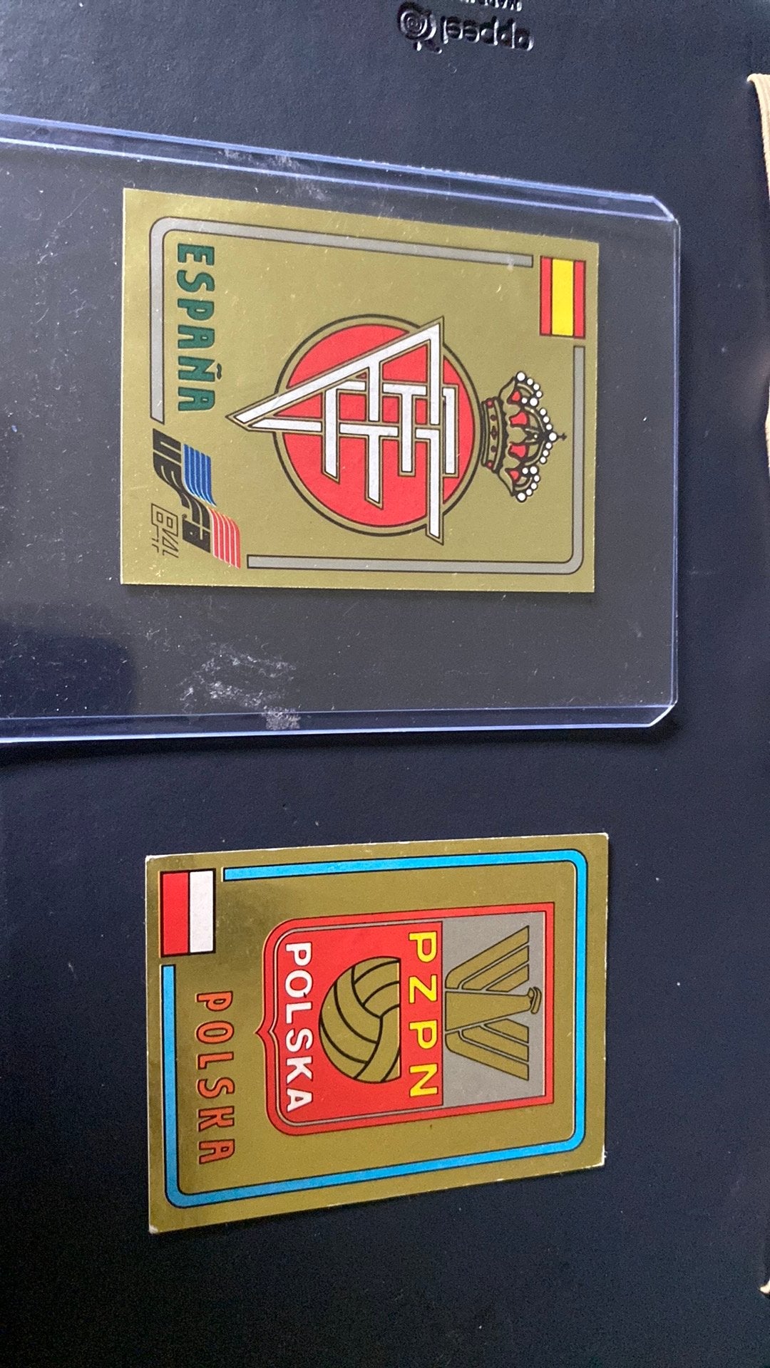 2 x panini euro 84, Verzamelen, Sportartikelen en Voetbal, Ophalen of Verzenden, Zo goed als nieuw, Buitenlandse clubs, Poster, Plaatje of Sticker