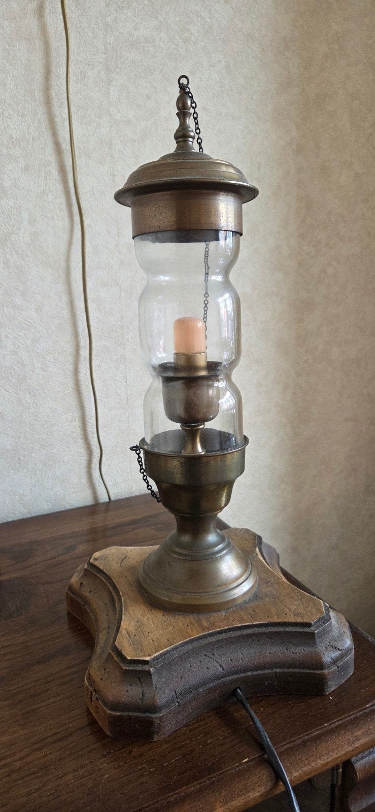 Scheepslamp, Ophalen