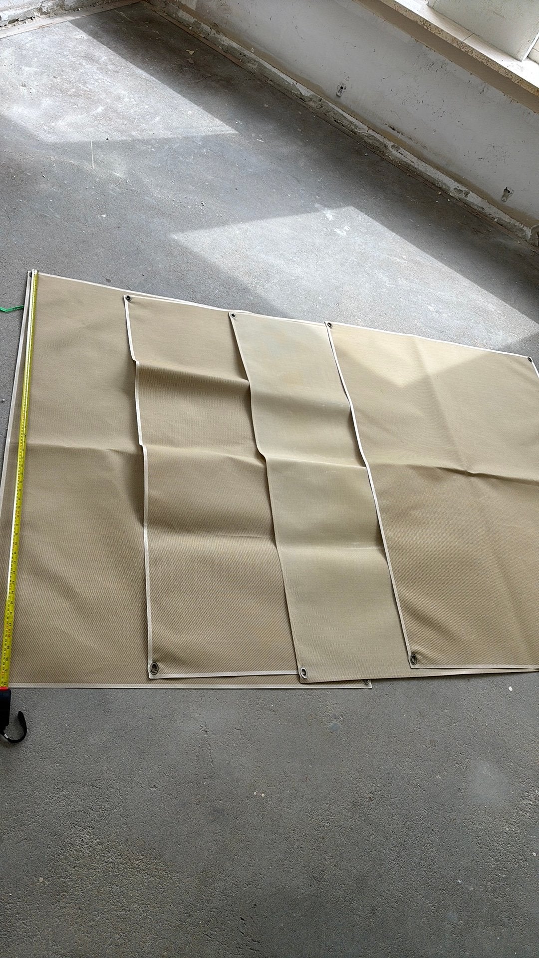 Screendoek/zonnewering  7 stuks, Ophalen of Verzenden, Zo goed als nieuw, Knikarmscherm