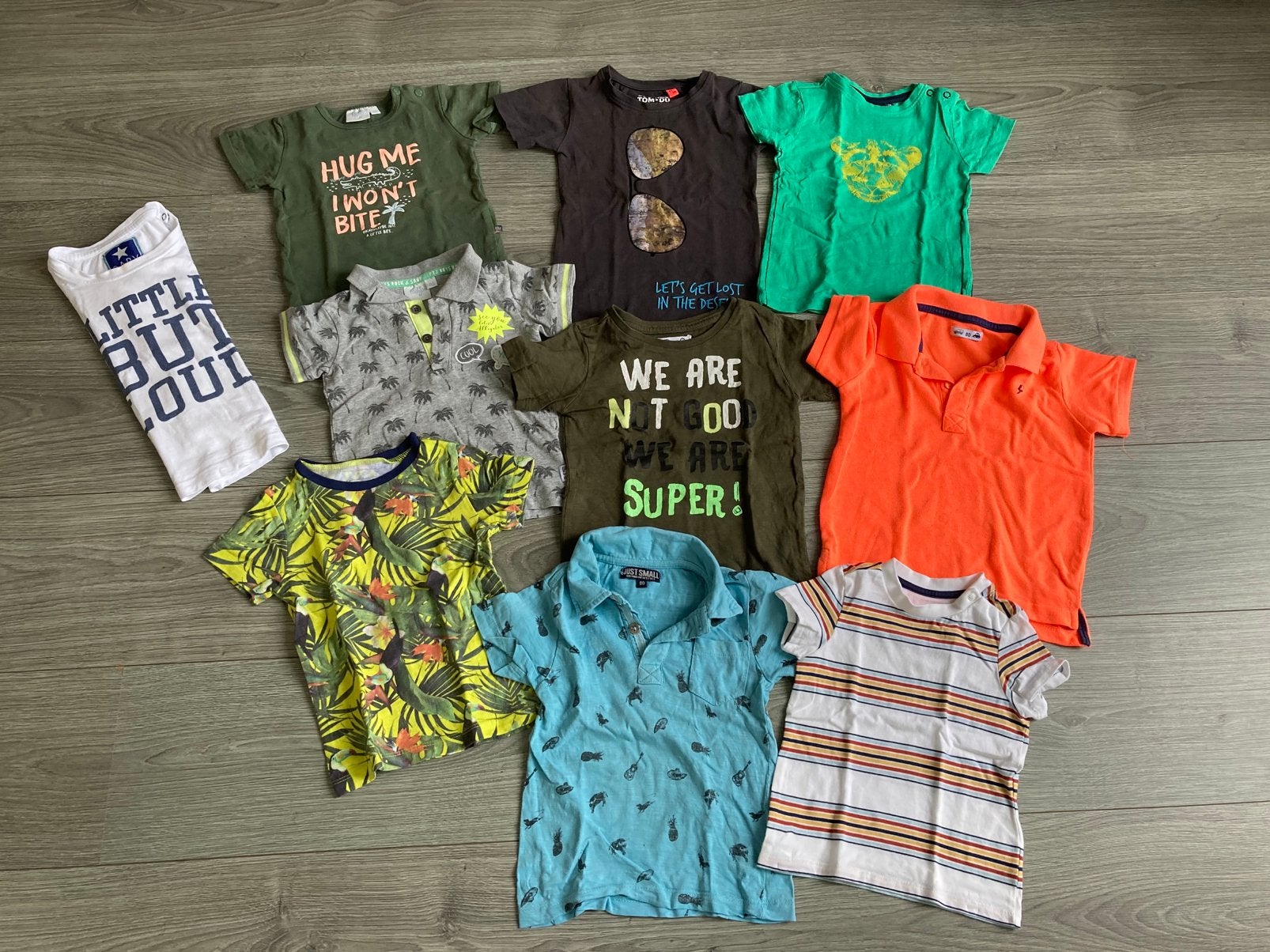 Kleding pakket 9 shirts jongen maat 74 / 80, Ophalen of Verzenden, Zo goed als nieuw, Jongetje, Shirtje of Longsleeve
