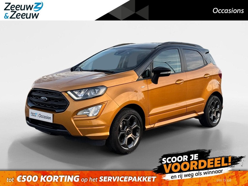 Ford EcoSport 1.0 EcoBoost ST-Line | Winter pack | Navigatie, Auto's, Ford, Voorwielaandrijving, 12 maanden, 125 pk, Gebruikt