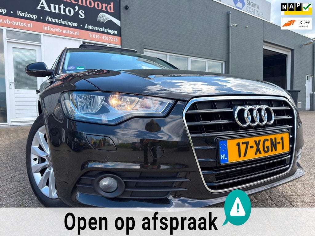 Audi A6 Avant 2.0 TFSI Business Edition in automaat en elec, Auto's, Audi, Euro 5, Gebruikt, Zwart, 4 cilinders