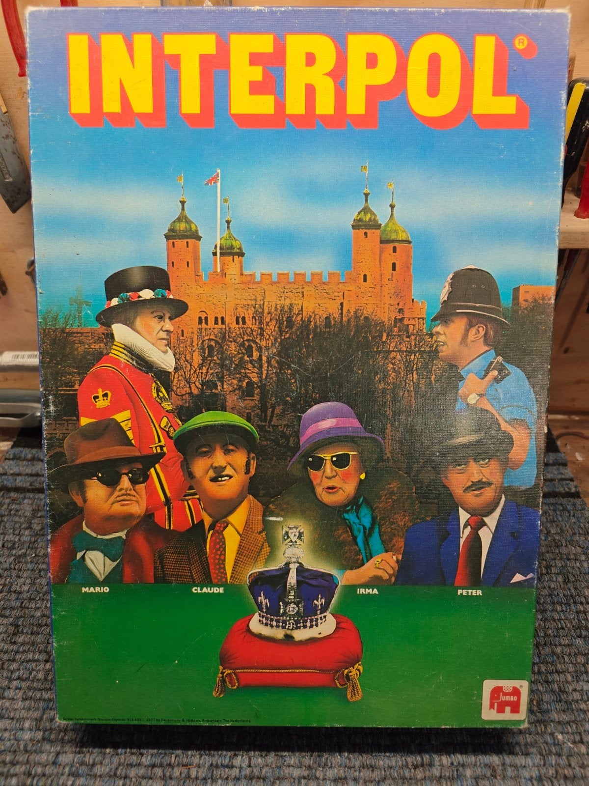 Vintage Interpol Bordspel - Tactisch Spel voor 2-4 Spelers, Hobby en Vrije tijd, Gezelschapsspellen | Bordspellen, Drie of vier spelers
