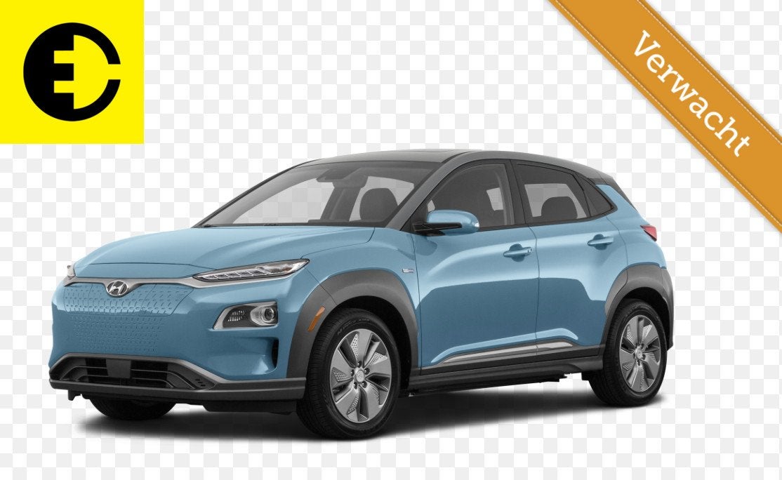 Hyundai Kona EV Premium 64 kWh | SOH 94.1 % | Leer | Stoelko, Gebruikt, Blauw, SUV of Terreinwagen, 300 kg