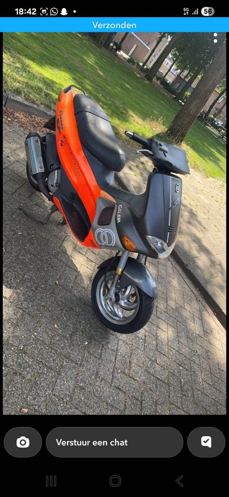 2 x Gilera Runner SP 180c 2750- Oranje/Grijs 3750 paars, Ophalen of Verzenden