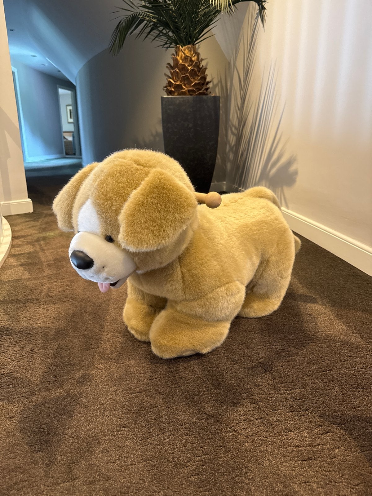 Grote pluche hond - knuffel of decoratie, Ophalen, Overige merken, Overige karakters, Hond