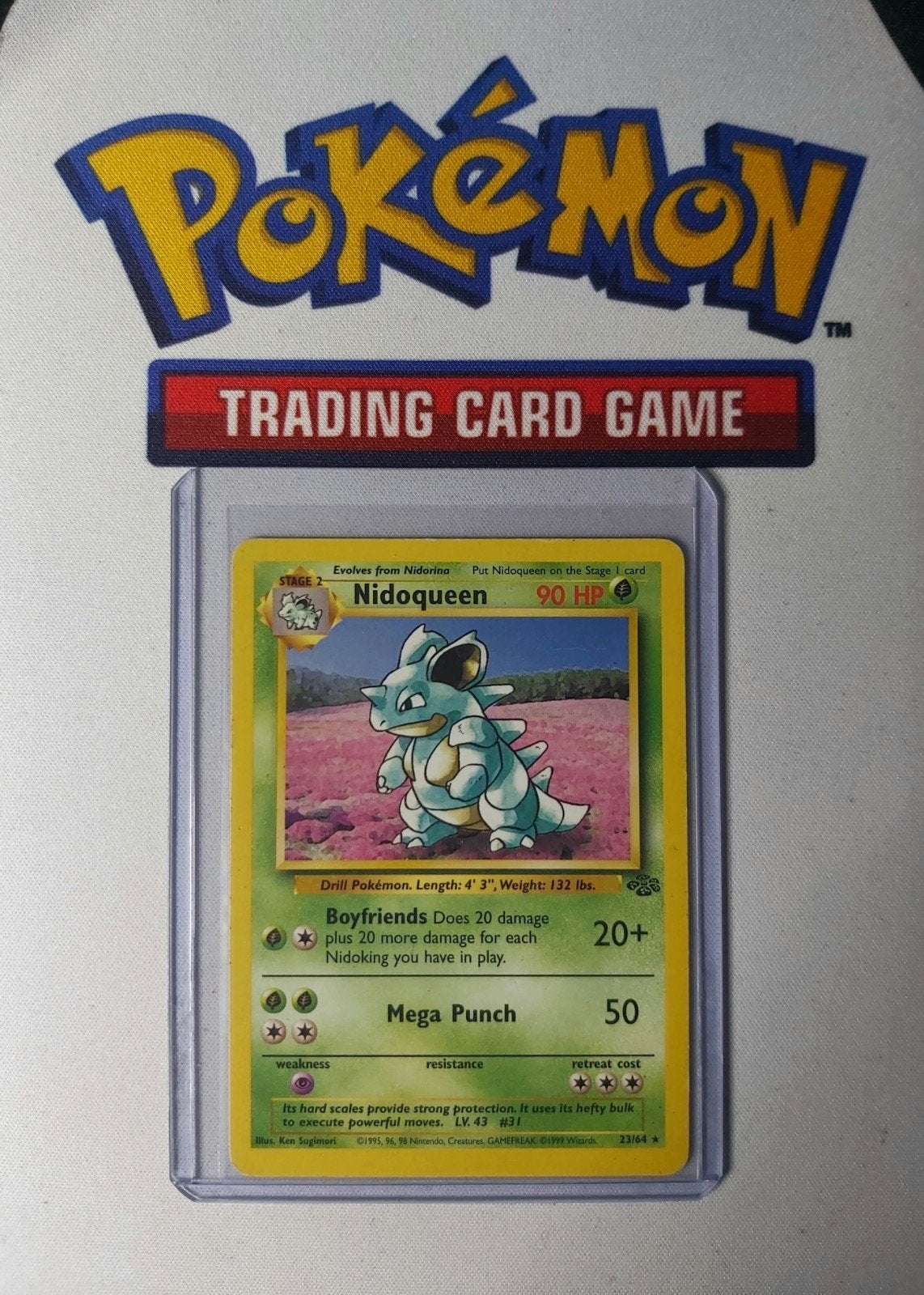 Nidoqueen non Holo Rare, Jungle Set 1999, Hobby en Vrije tijd, Ophalen of Verzenden, Zo goed als nieuw, Losse kaart
