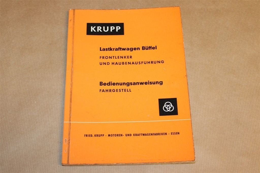 Krupp Lastkraftwagen Büffel - Handleiding Ca 1950 !!, Boeken, Ophalen of Verzenden, Zo goed als nieuw, Tractor en Landbouw