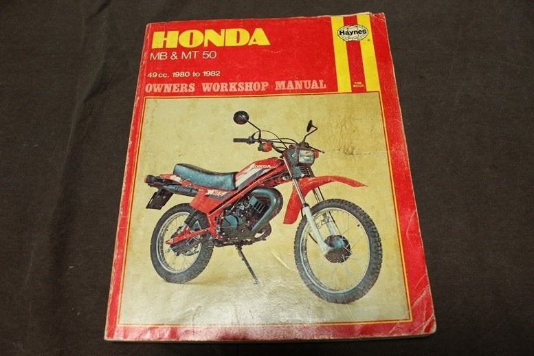 Honda MB50 MT50 1980 - 1982 workshop mnaual haynes, Ophalen of Verzenden, Gebruikt