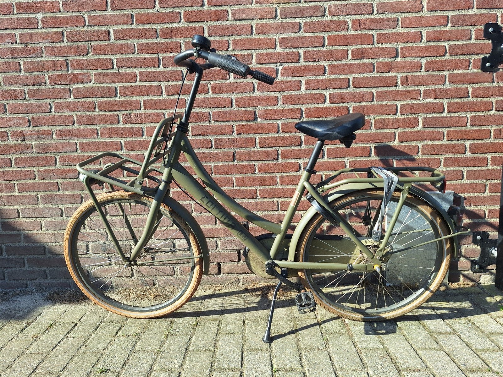 Cortina 24 inch fiets - Legergroen, Ophalen, Terugtraprem, Versnellingen, Cortina