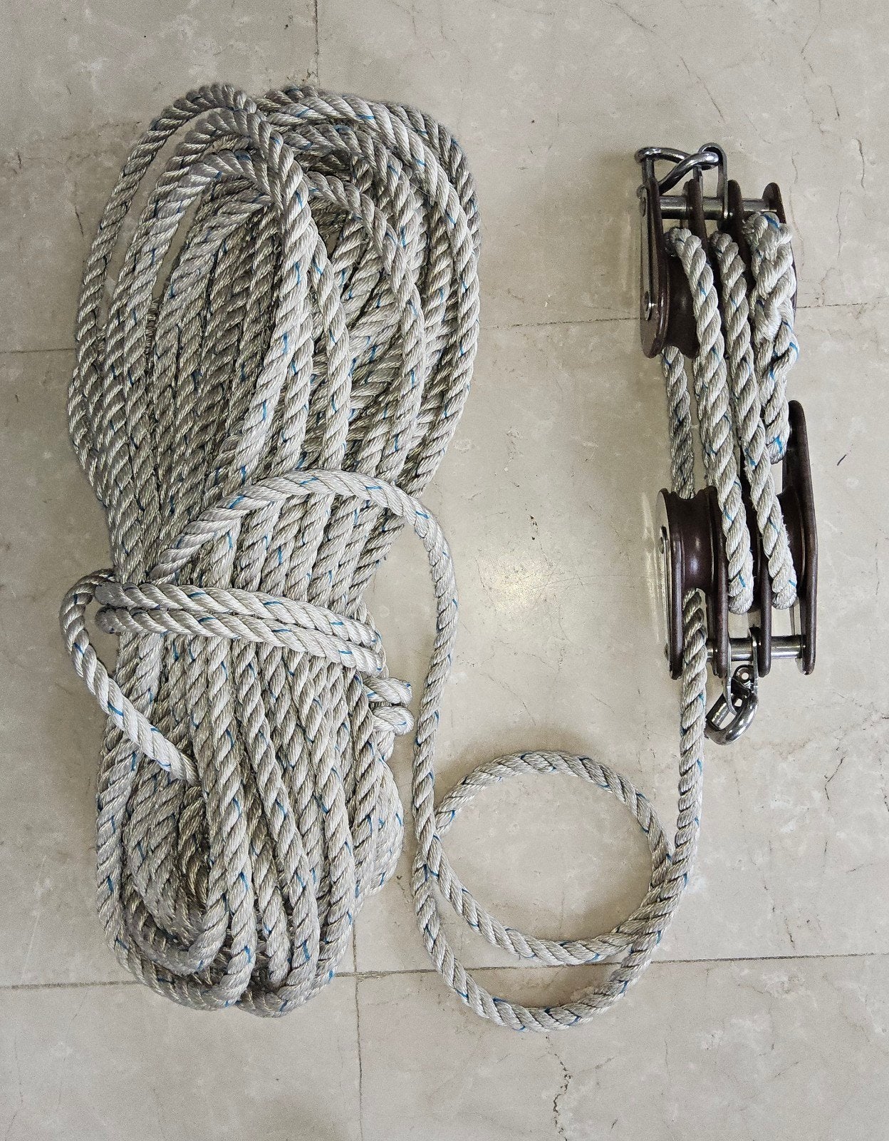 HME Holland Blokken met Touw - Gebruikt, Watersport en Boten, Ophalen, Gebruikt, Toebehoren, Minder dan 15 m²
