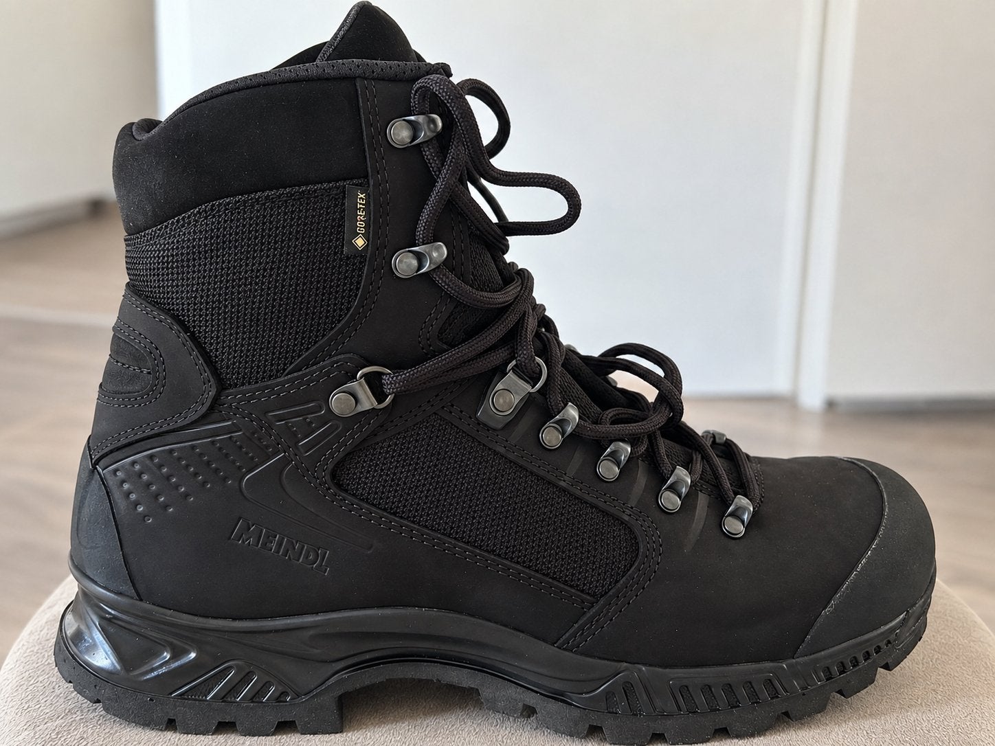 Nieuwe Meindl Gevechtslaarzen C3 GTX Gore-Tex maat 42 / UK 8, Kleding | Heren, Ophalen of Verzenden, Zo goed als nieuw, Zwart
