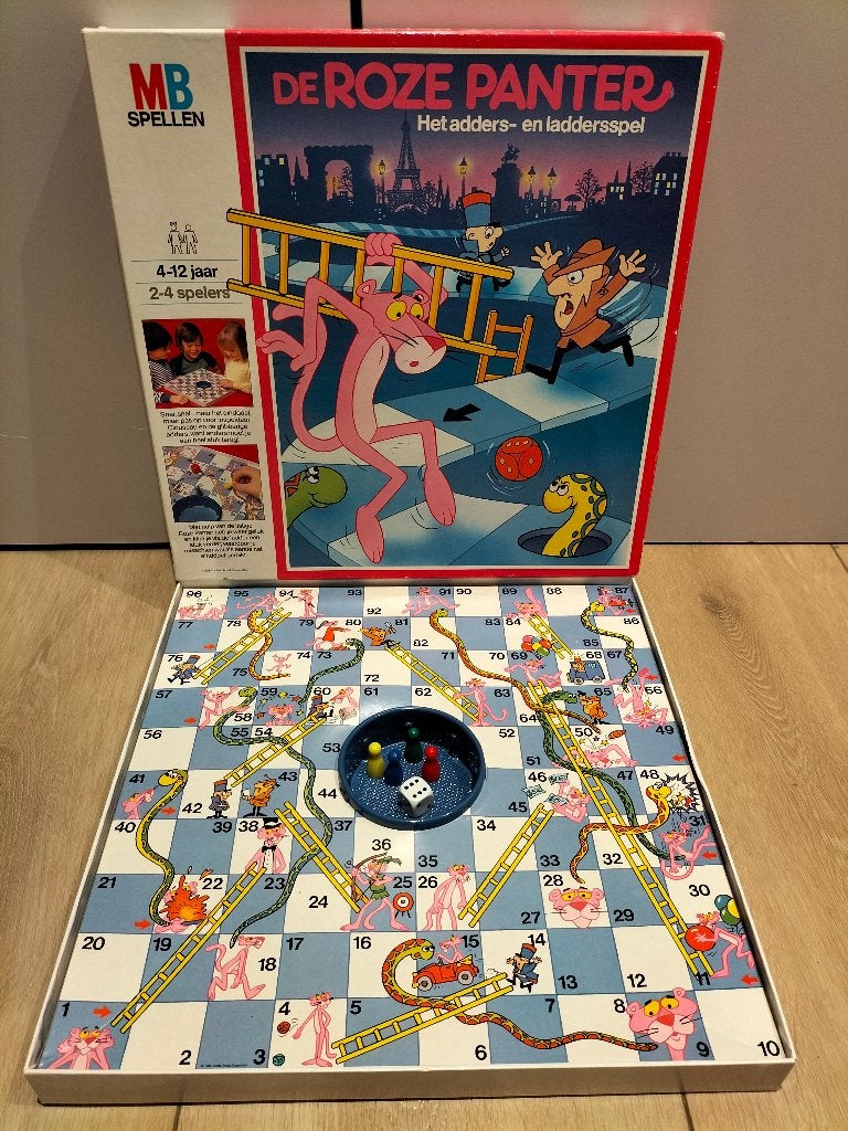 De Roze Panter - spel van MB Spellen - Pink Panther, Een of twee spelers, Ophalen of Verzenden, Gebruikt, MB Spellen