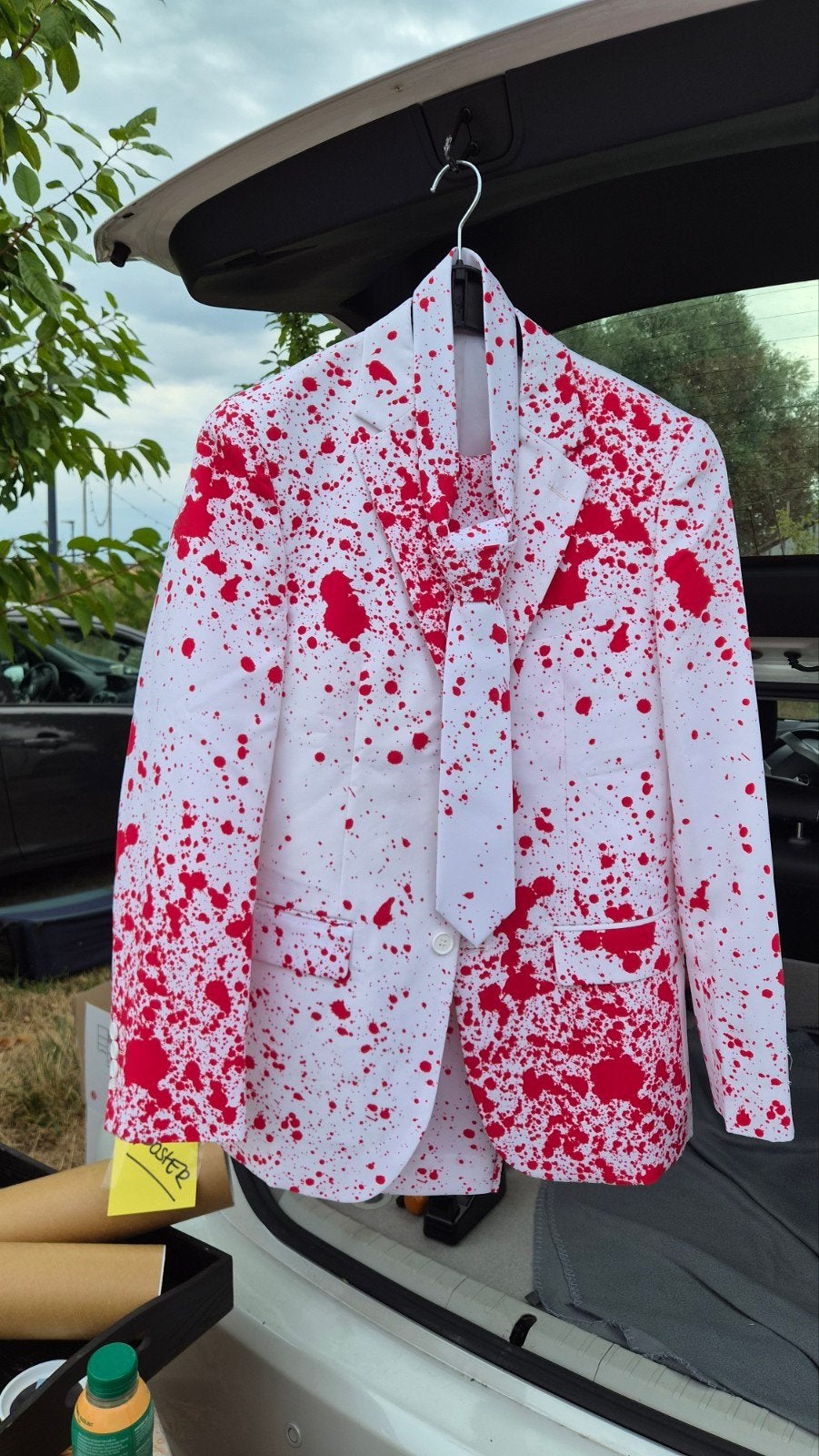 Halloween pak met stropdas, Ophalen of Verzenden, Zo goed als nieuw